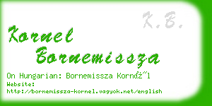 kornel bornemissza business card